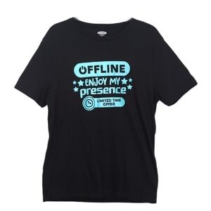 3/$20 Old Navy Mens Offline Graphic Tshirt Soft Washed Black Medium Short Sleeve
